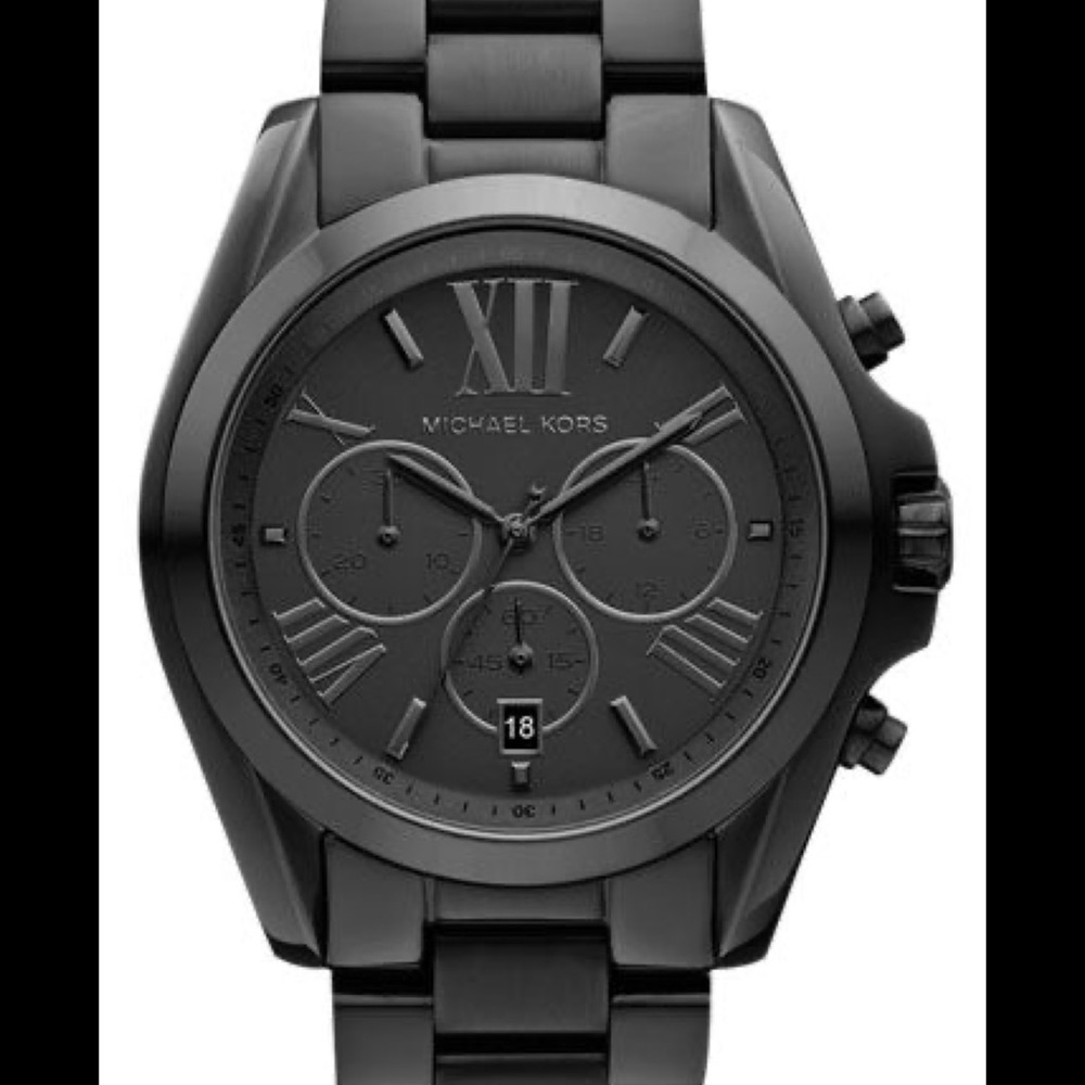 Michael kors 43mm black Bradshaw watch